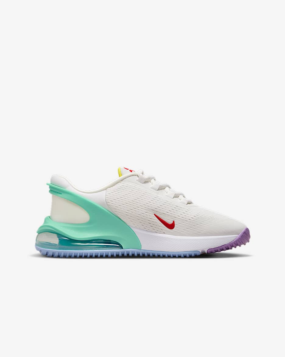 Nike Big Kids Air Max 270 Go Casual Shoes in White Summit White Size 7.0